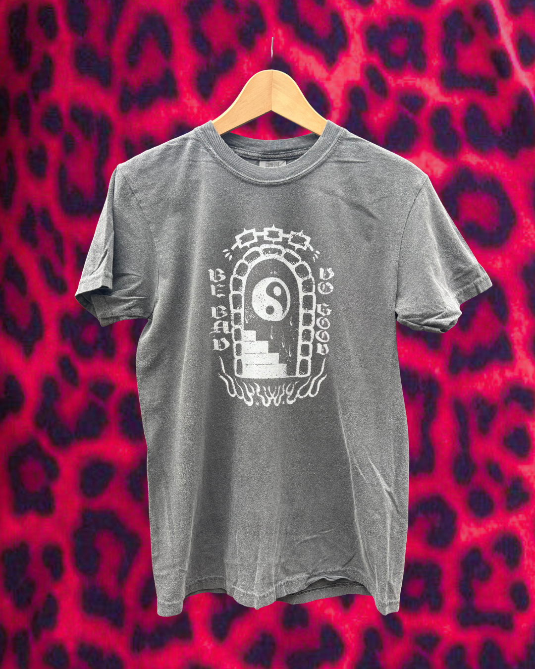 Be Bad Do Good - Silver on Grey