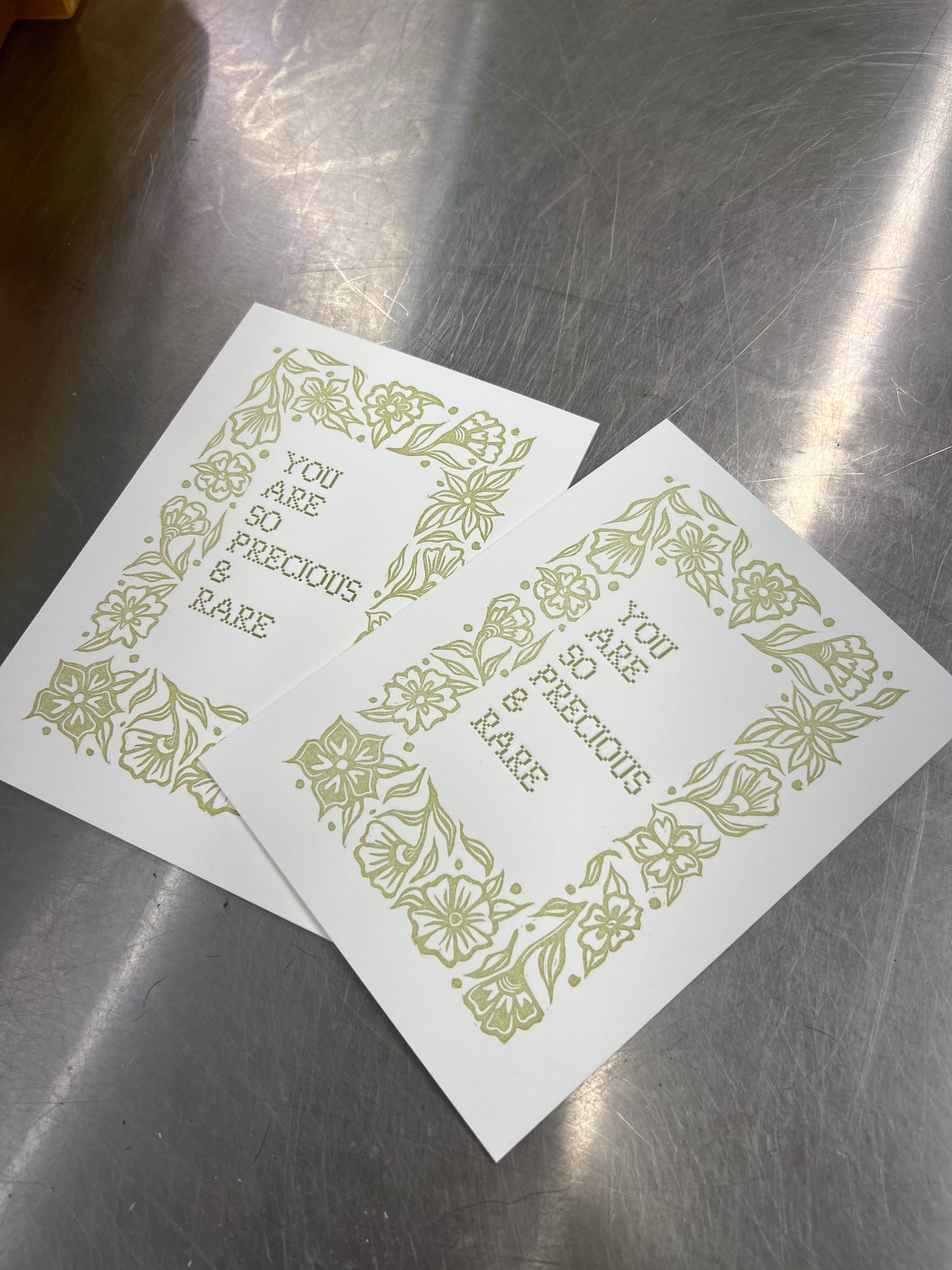 Precious & Rare Letterpress Print