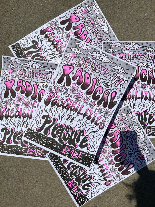 “Pleasure” Risograph Print