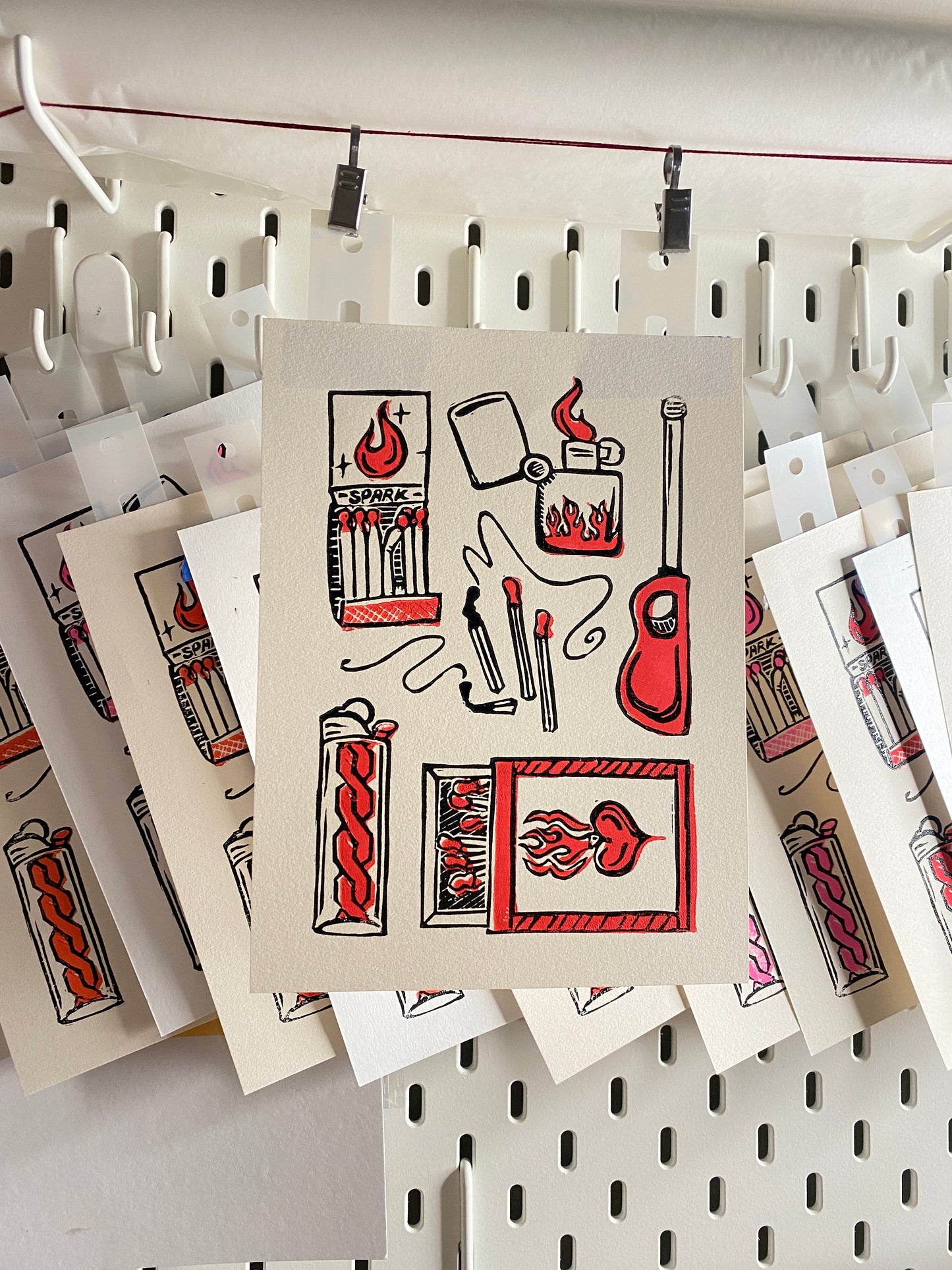 Sparks -  Relief Print