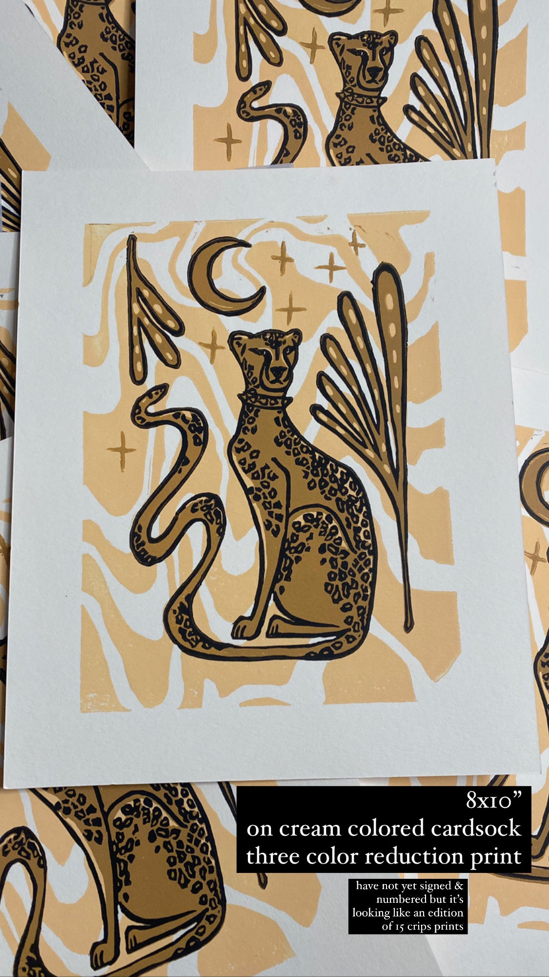 Cheetah - Reduction Print