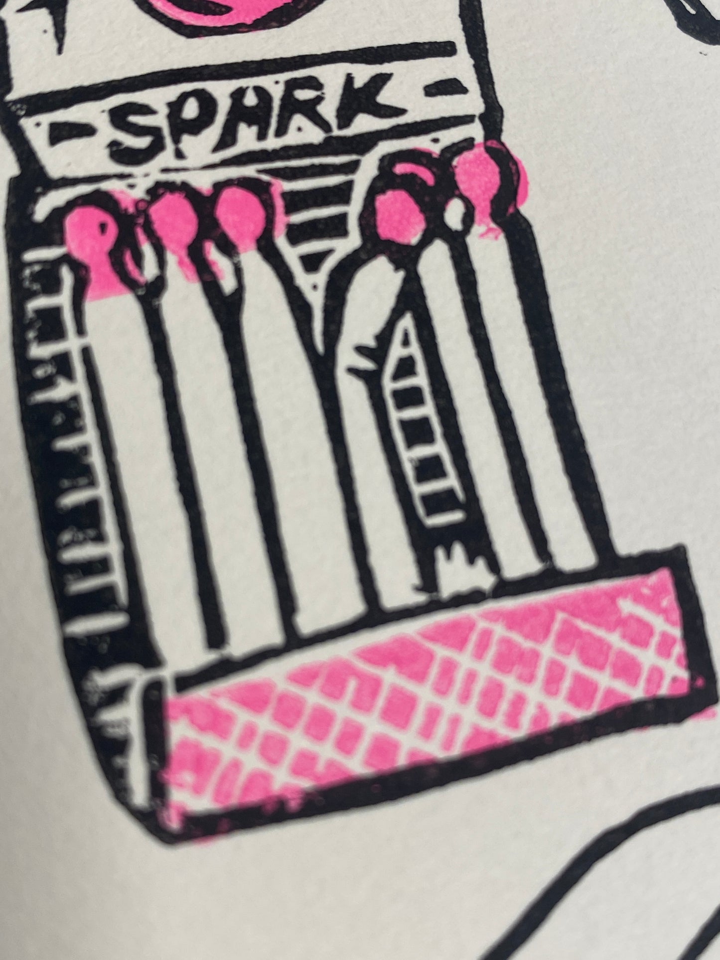 Sparks -  Relief Print