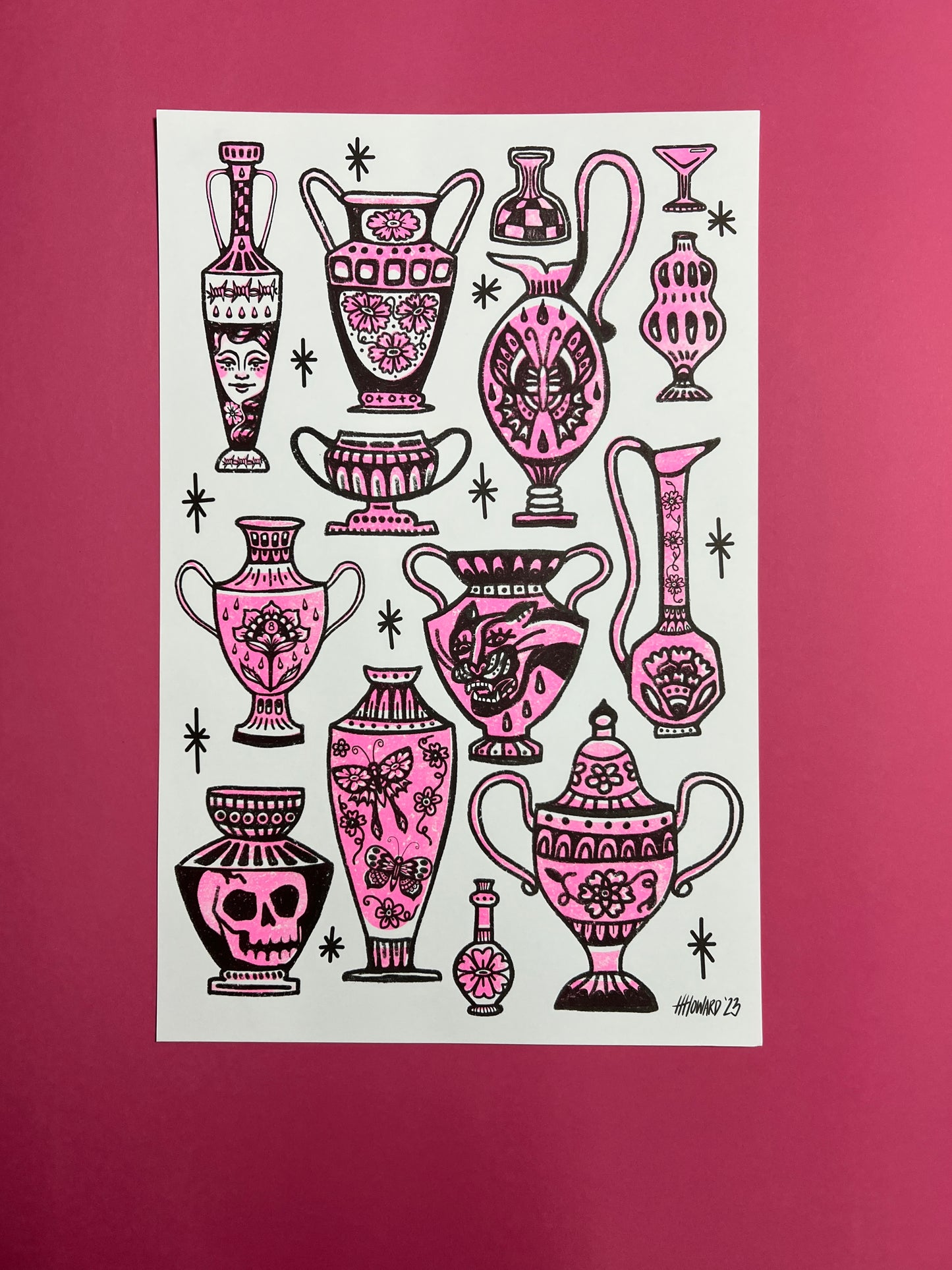 Vases & Vessels Risograph Print
