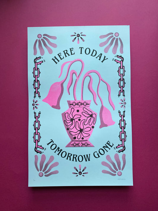 *Tomorrow Gone - Riso Print