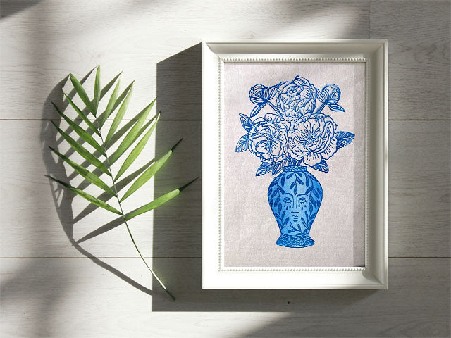 Blooming Vase - China Blue