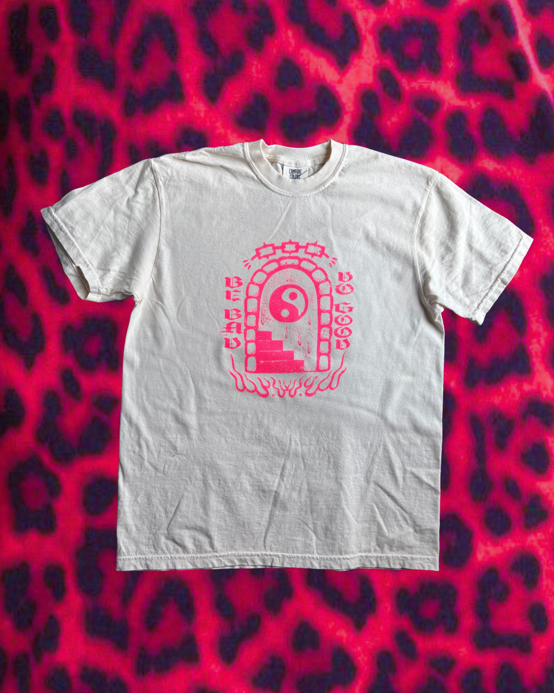 MEDIUM - Be Bad Do Good - Pink on Cream