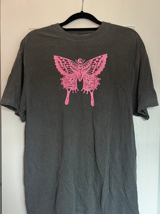 Premium Pink Butterfly Tee