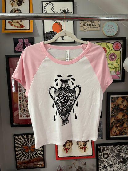 Vase Cropped Baby Tee