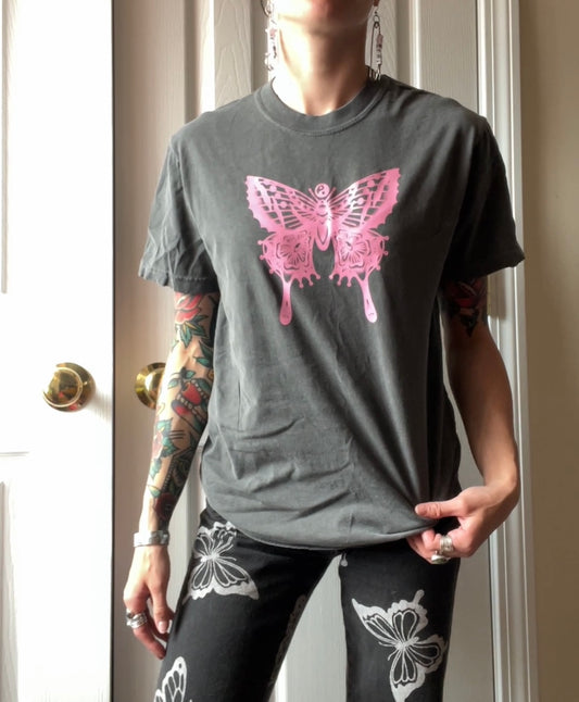 Premium Pink Butterfly Tee