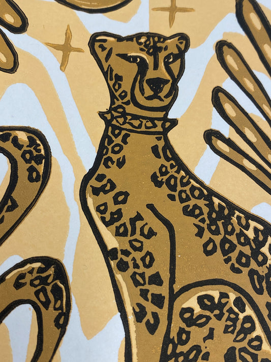 Cheetah - Reduction Print