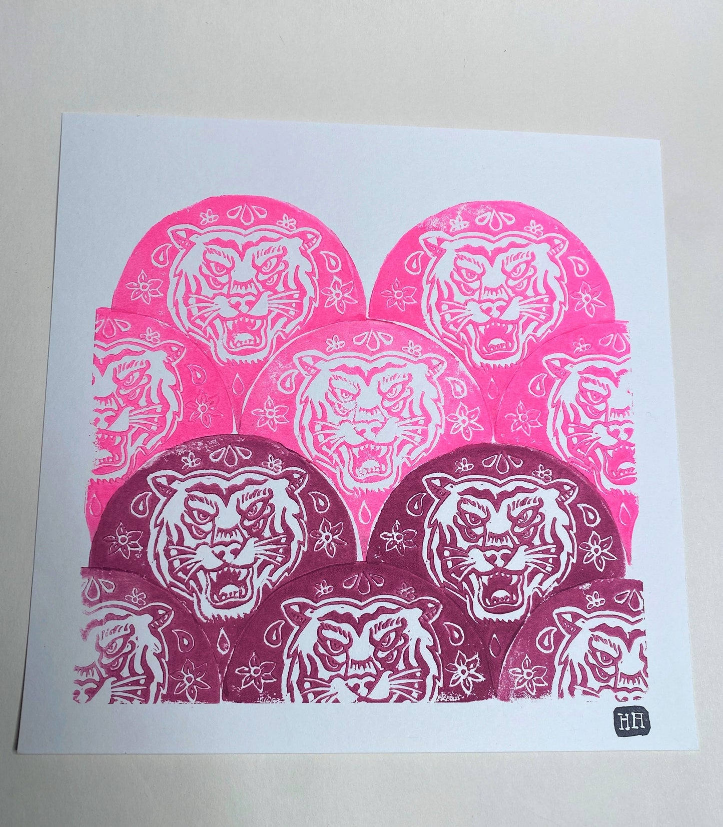Year of the Tiger - Pink 10"x10"