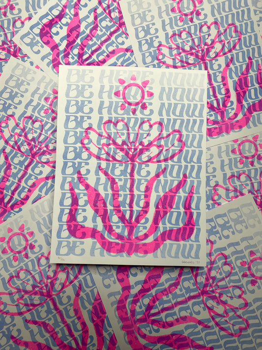 Be Here Now - Riso Print