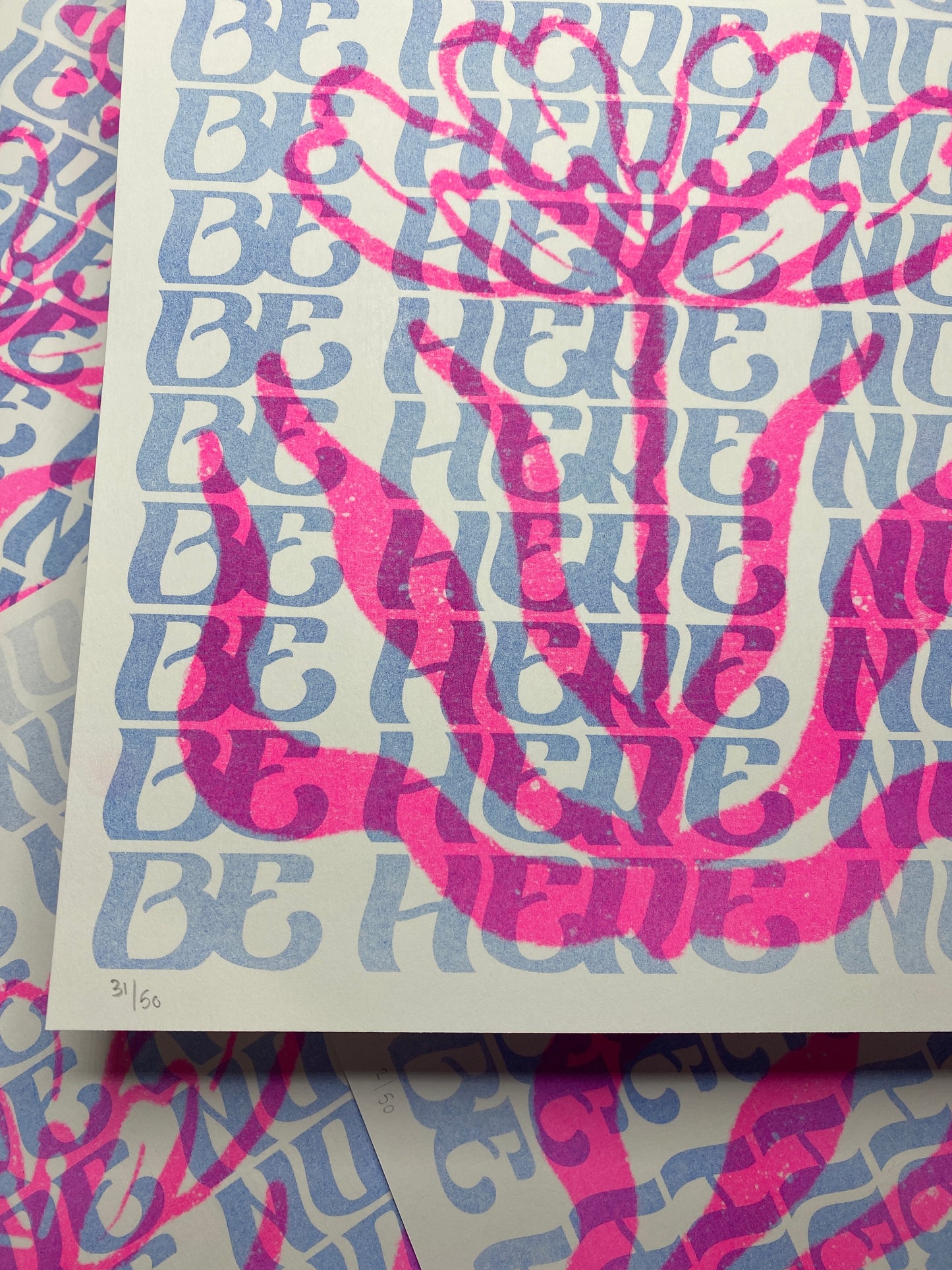 Be Here Now - Riso Print