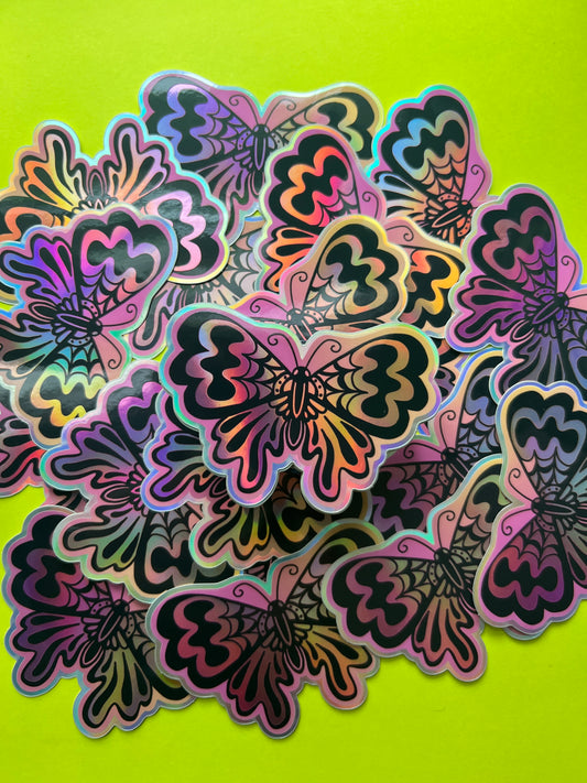 Butterfly Holographic Sticker