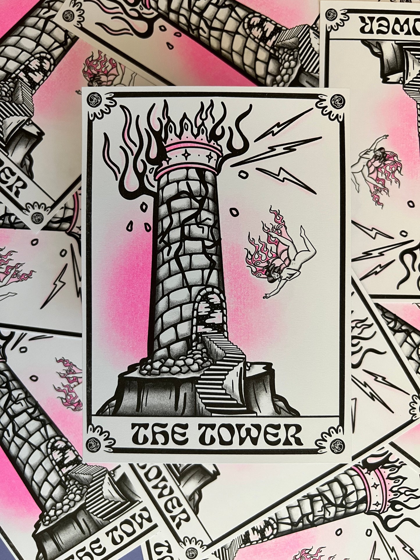 *The Tower - Mini Riso Print