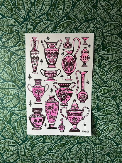 Vases & Vessels Risograph Print