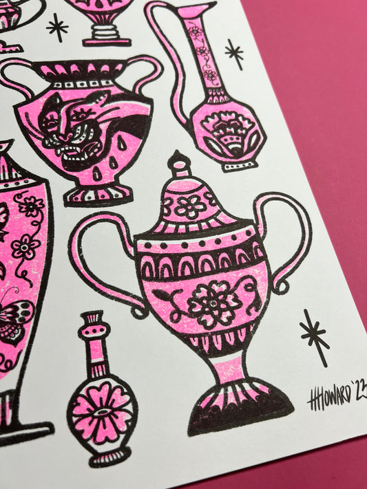 Vases & Vessels Risograph Print