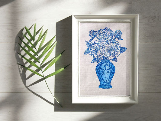 Blooming Vase - China Blue